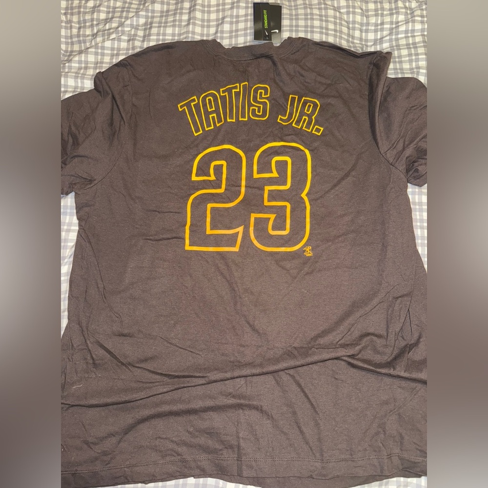 Nike San Diego Padres Fernando Tatis Jr. #23 Graphic T-Shirt Brown Mens XXL NWT